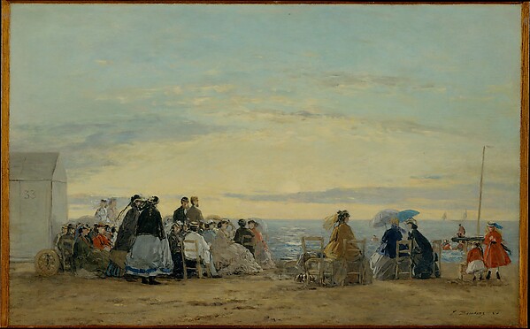 Scène de plage à Trouville — sample artwork